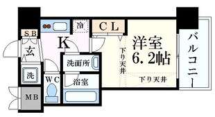 アクアプレイス梅田Ⅲの物件間取画像